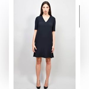 NWT Stella McCartney Womens Short Sleeve Rayon Black Dress Size 38